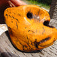 373 gram Polished Indonesia Yellow Aromatic Amber for Healing 25K14