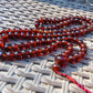 70 gram 108 Beads 10 mm Mala Buddha Necklace for Yoga Meditation Indonesian Cherry Red Amber for Healing MB24
