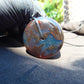 42 gr Donut Pendant Indonesian Black Blue Amber for Healing 25Y58