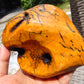 373 gram Polished Indonesia Yellow Aromatic Amber for Healing 25K14