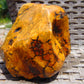 264 gram Polished Indonesia Yellow Aromatic Amber for Healing K06