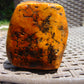 264 gram Polished Indonesia Yellow Aromatic Amber for Healing K06