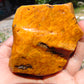 264 gram Polished Indonesia Yellow Aromatic Amber for Healing K06