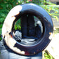 172 gram Big Bangle in hole 72 mm Indonesian Sumatra Dark Blue Amber for Healing thickness 24x22 mm