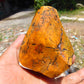 264 gram Polished Indonesia Yellow Aromatic Amber for Healing K06