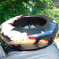 172 gram Big Bangle in hole 72 mm Indonesian Sumatra Dark Blue Amber for Healing thickness 24x22 mm