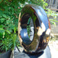 172 gram Big Bangle in hole 72 mm Indonesian Sumatra Dark Blue Amber for Healing thickness 24x22 mm