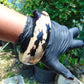 172 gram Big Bangle in hole 72 mm Indonesian Sumatra Dark Blue Amber for Healing thickness 24x22 mm