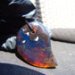12 gr Comma Pendant Indonesian Blue Amber for Healing 25Y29