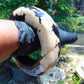 172 gram Big Bangle in hole 72 mm Indonesian Sumatra Dark Blue Amber for Healing thickness 24x22 mm