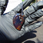 12 gr Comma Pendant Indonesian Blue Amber for Healing 25Y29
