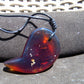24 gr Comma Pendant Indonesian Blue Amber for Healing 25Y8