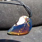 18 gr Comma Pendant Indonesian Blue Amber for Healing 25Y33