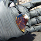18 gr Comma Pendant Indonesian Blue Amber for Healing 25Y33