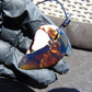 18 gr Comma Pendant Indonesian Blue Amber for Healing 25Y33