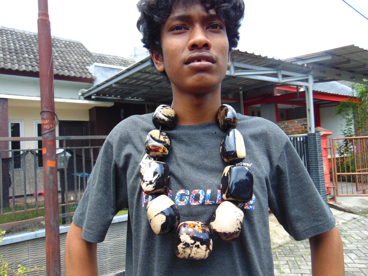 1049 gr Big Necklace Indonesian Amber for Healing A9K89