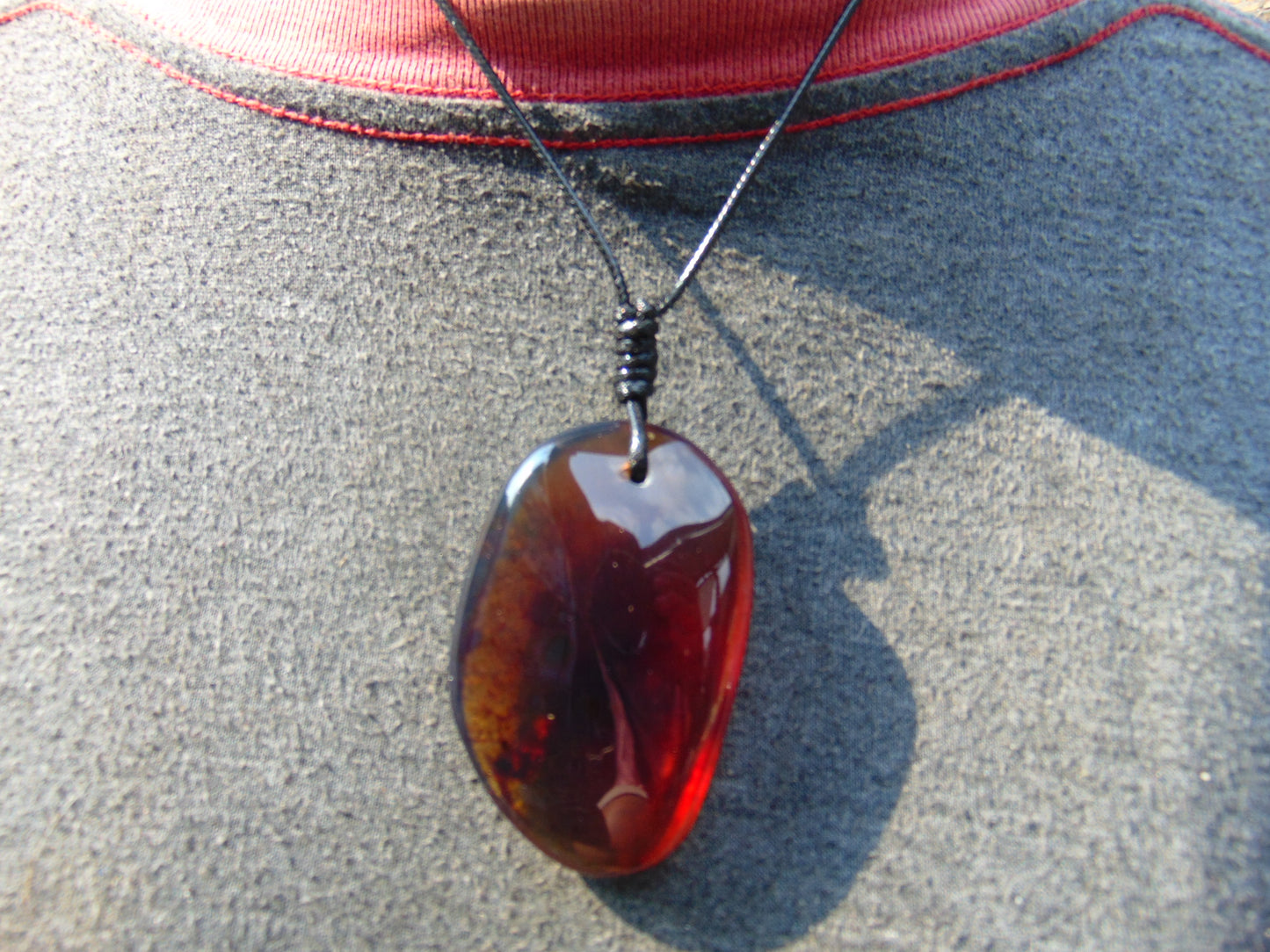 27 gram Pendant Indonesian Blue Amber for Healing P309
