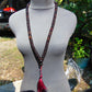 75 gram 108 Mala Buddha for Yoga and Meditation Indonesian Cherry Red Amber for Healing MR1
