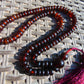 43 gram 108 Mala Buddha for Yoga and Meditation Indonesian Dark Red Amber for Healing MR9