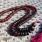 43 gram 108 Mala Buddha for Yoga and Meditation Indonesian Dark Red Amber for Healing MR9
