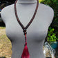43 gram 108 Mala Buddha for Yoga and Meditation Indonesian Dark Red Amber for Healing MR9