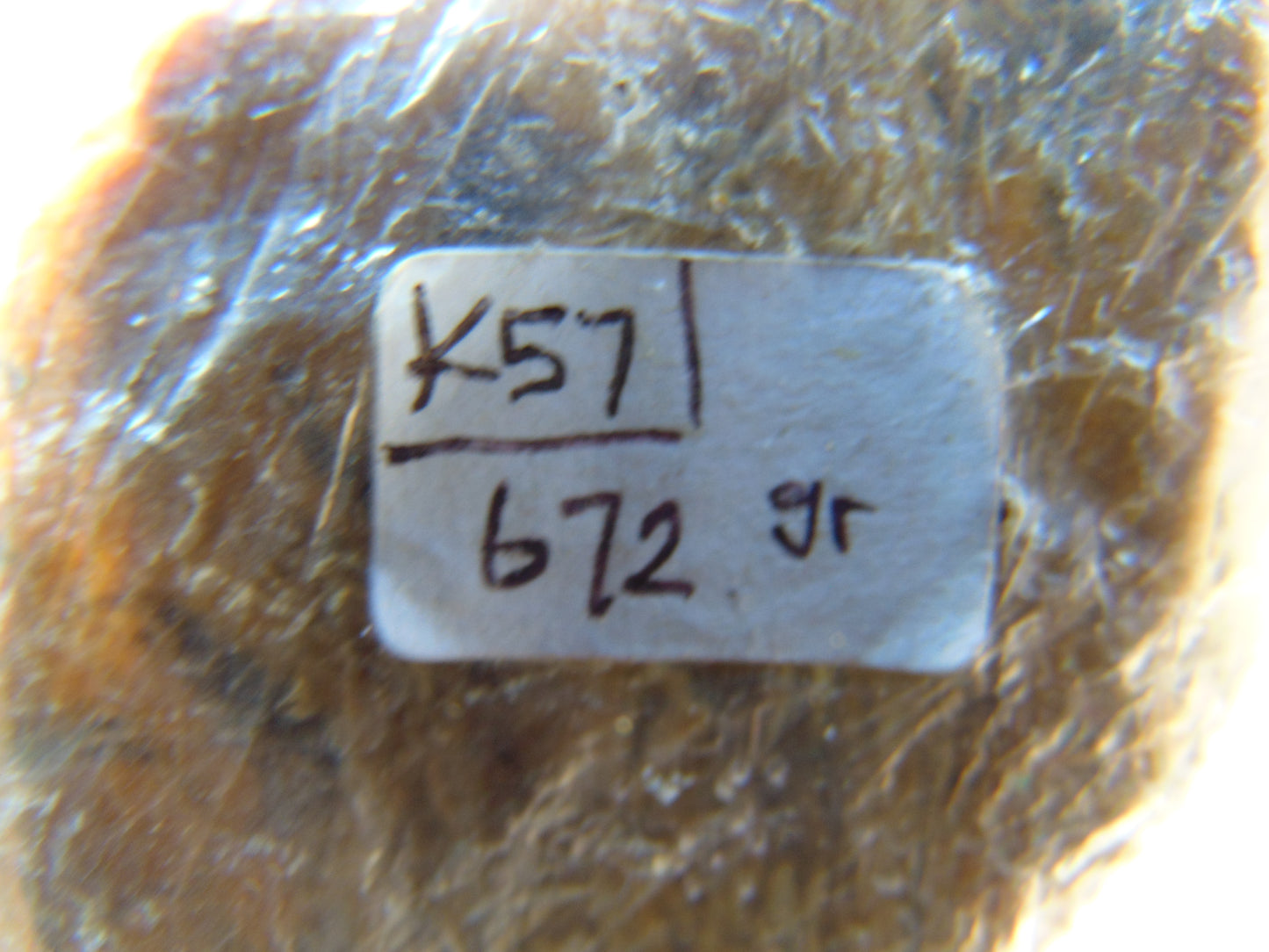 672 gram Polished Indonesia Yellow Aromatic Amber for Healing K57