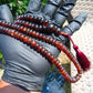 43 gram 108 Mala Buddha for Yoga and Meditation Indonesian Dark Red Amber for Healing MR9