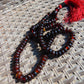 73 gram 108 Mala Buddha for Yoga and Meditation Indonesian Dark Red Amber for Healing M400