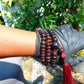 73 gram 108 Mala Buddha for Yoga and Meditation Indonesian Dark Red Amber for Healing M400