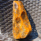 582 gram Polished Indonesia Yellow Aromatic Amber for Healing K826