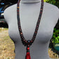 73 gram 108 Mala Buddha for Yoga and Meditation Indonesian Dark Red Amber for Healing M400