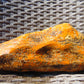 582 gram Polished Indonesia Yellow Aromatic Amber for Healing K826