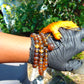 61 gram 108 Beads 9 mm Mala Buddha for Yoga and Meditation Indonesian Yellow Amber for Healing BT03