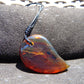 8 gr Comma Pendant Indonesian Blue Amber for Healing 25Y26