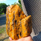 1197 gram Polished Indonesia Yellow Aromatic Amber for Healing K801