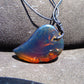 8 gr Comma Pendant Indonesian Blue Amber for Healing 25Y16