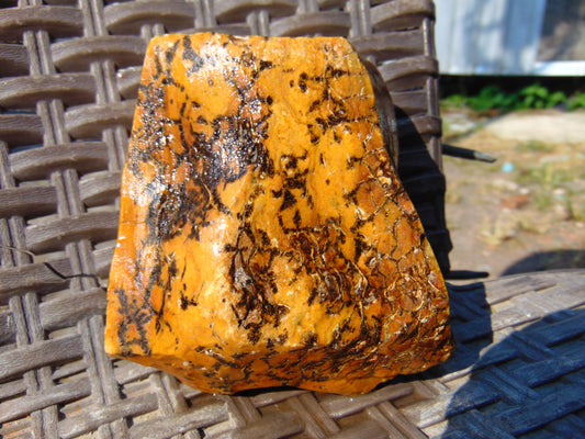 217 gram Polished Indonesia Yellow Aromatic Amber for Healing 26AYE40