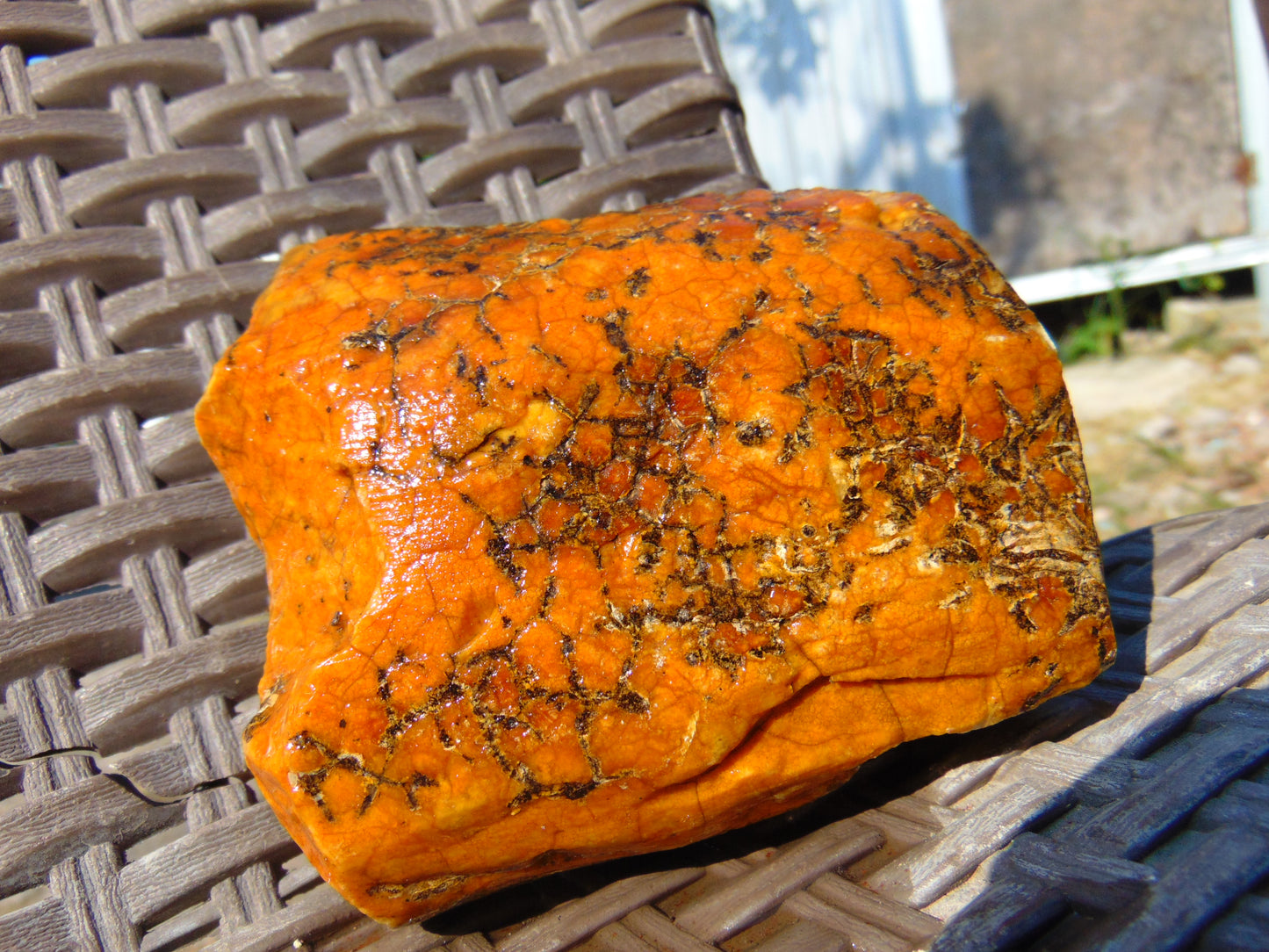 217 gram Polished Indonesia Yellow Aromatic Amber for Healing 26AYE40