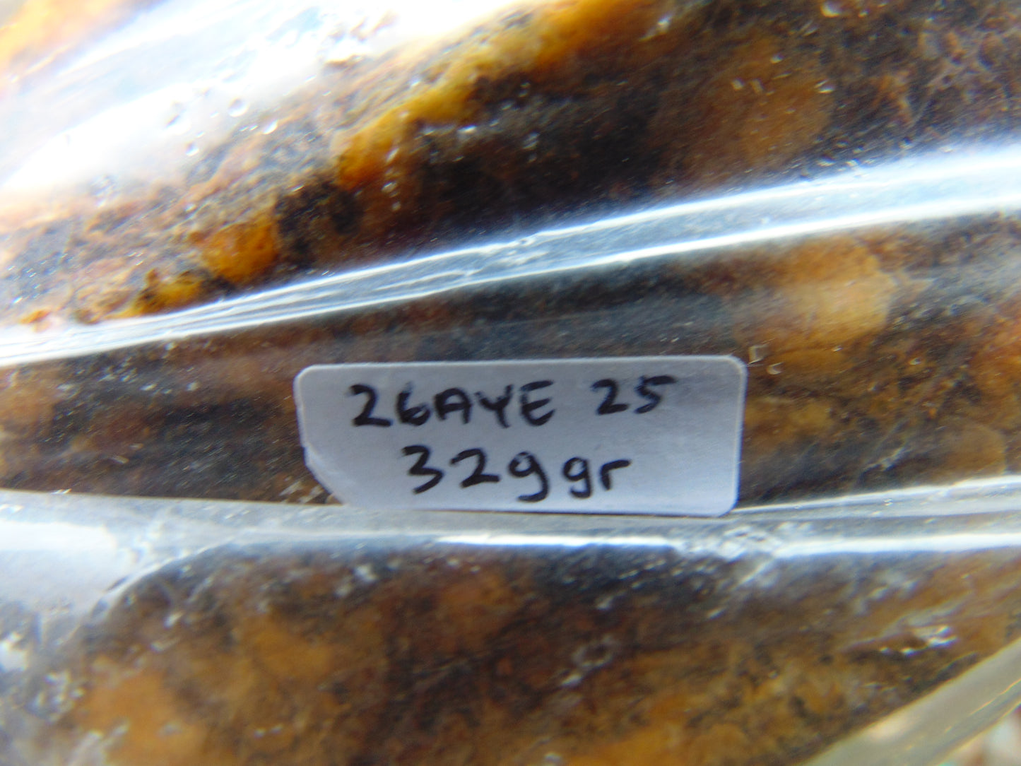 329 gram Polished Indonesia Yellow Aromatic Amber for Healing 26AYE25