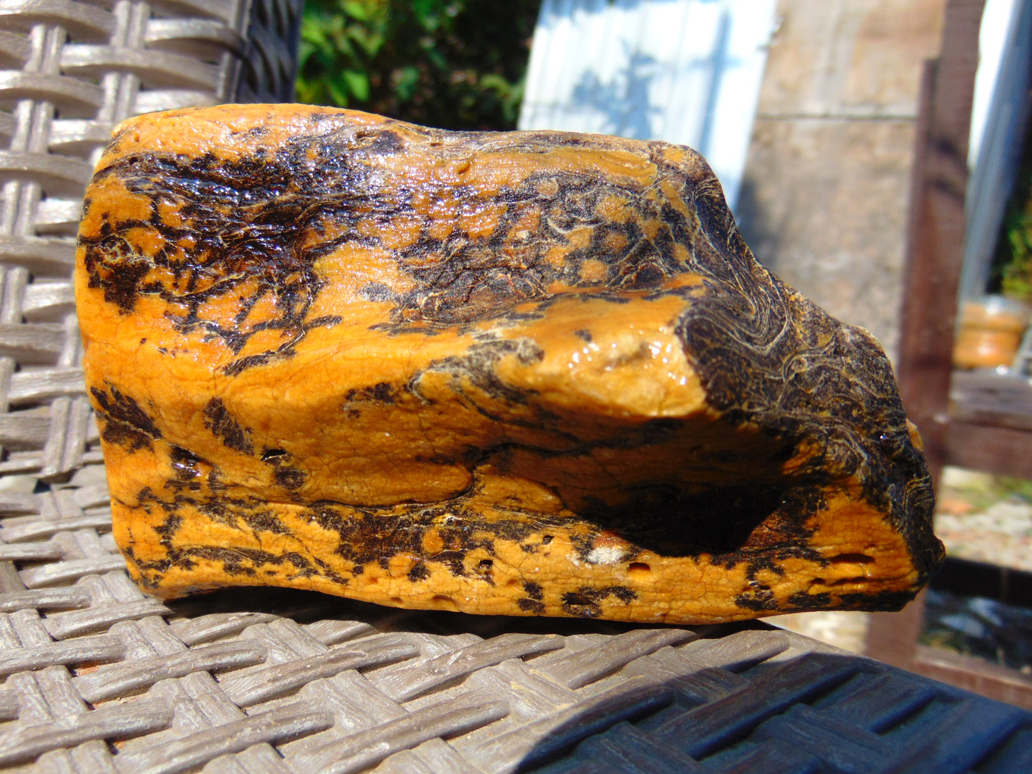 288 gram Polished Indonesia Yellow Aromatic Amber for Healing 26AYE33