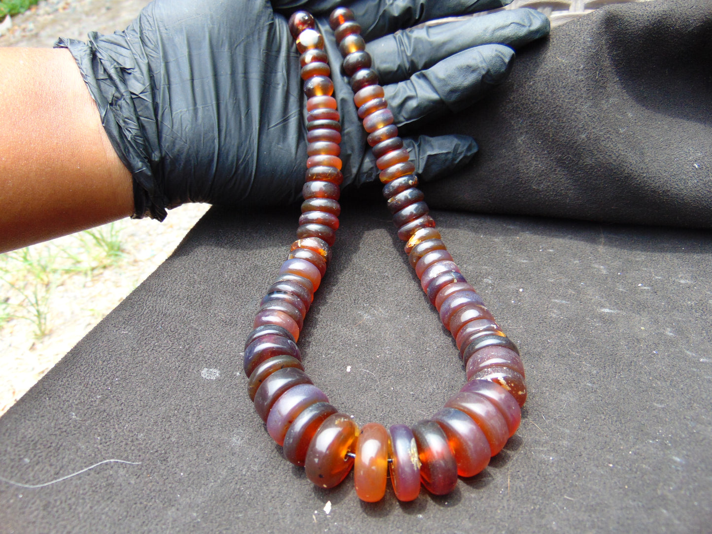 75 gram Small Beads Combination Necklace Indonesian Amber for Healing NE26