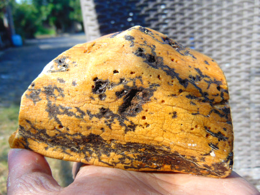 288 gram Polished Indonesia Yellow Aromatic Amber for Healing 26AYE33