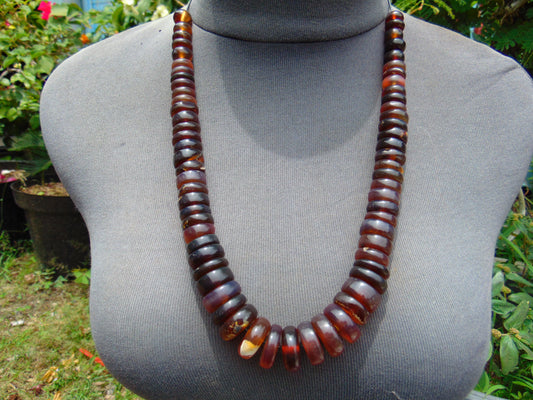 75 gram Small Beads Combination Necklace Indonesian Amber for Healing NE26