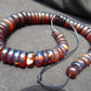 78 gram Small Beads Combination Necklace Indonesian blue Red Amber for Healing NE28
