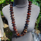 141 gram Small Beads Combination Necklace Indonesian Yellow Blue Amber for Healing NK2