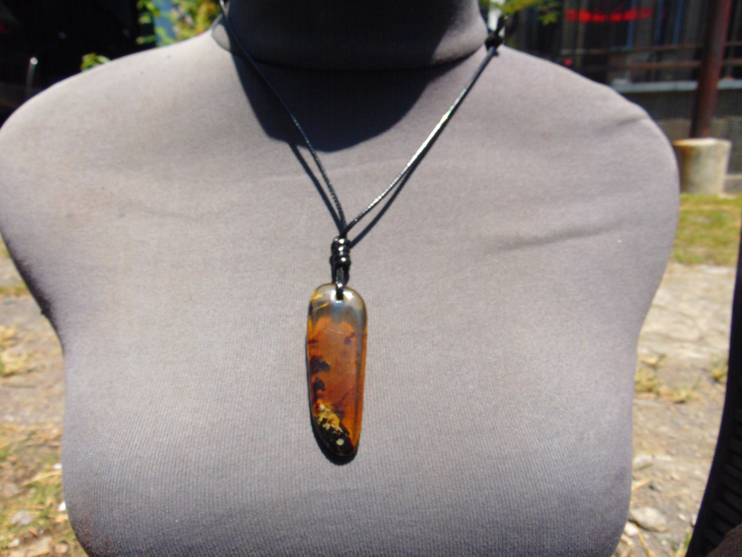 8 gr Pendant Indonesian Blue Amber for Healing A136