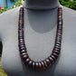 78 gram Small Beads Combination Necklace Indonesian blue Red Amber for Healing NE28