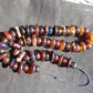 141 gram Small Beads Combination Necklace Indonesian Yellow Blue Amber for Healing NK2