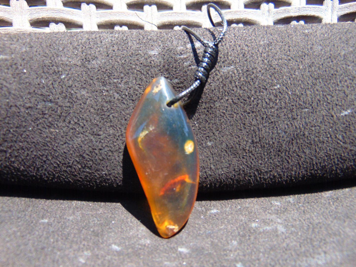 7 gr Pendant Indonesian Blue Amber for Healing PB213