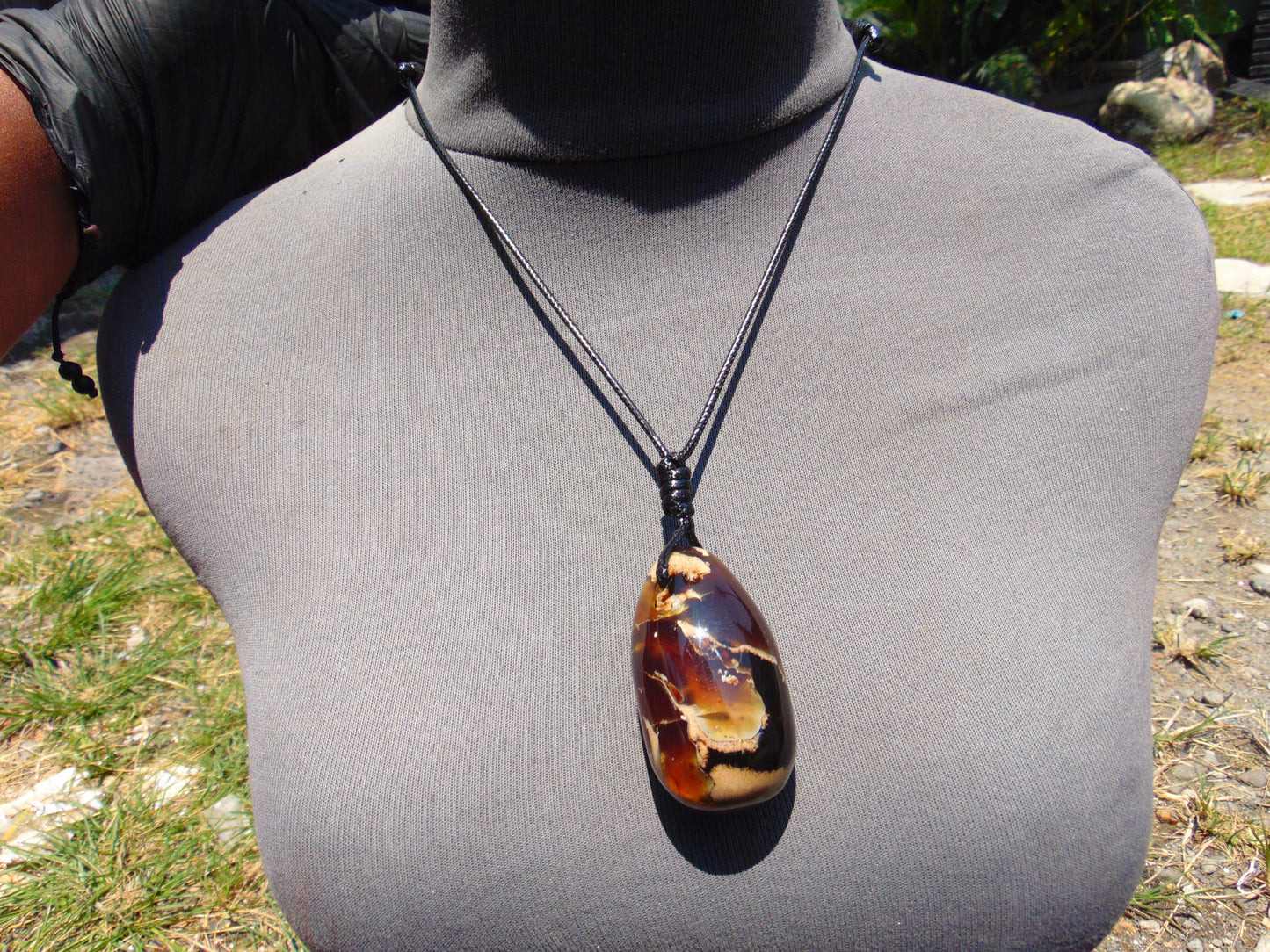 33 gr Teardrop Pendant Indonesian Inclusion Amber for Healing 25A65